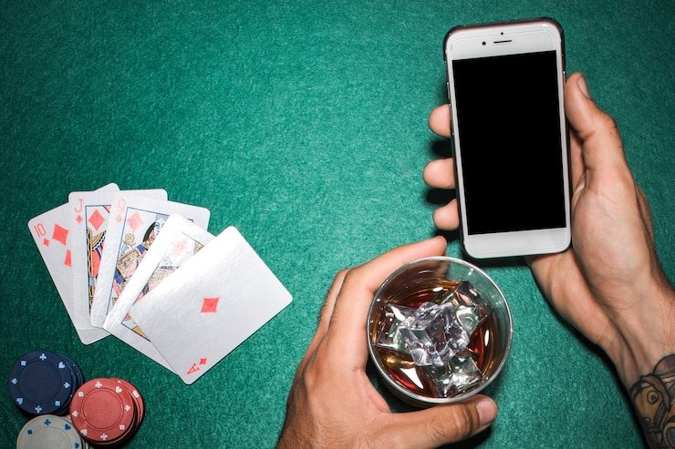 Antarmuka aplikasi mobile hebohqq menampilkan pasar Liga 1 dan opsi kasino dealer langsung